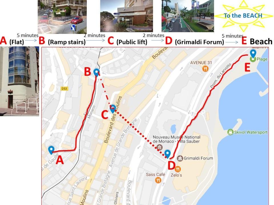Apartament Monaco Terrace Beausoleil Zewnętrze zdjęcie