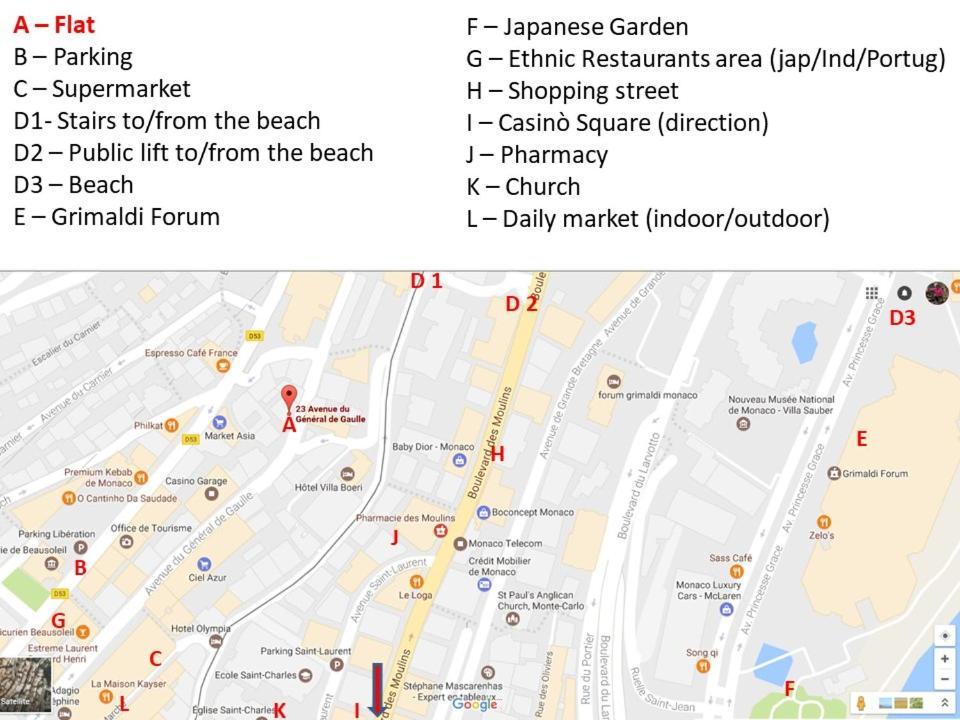 Apartament Monaco Terrace Beausoleil Zewnętrze zdjęcie